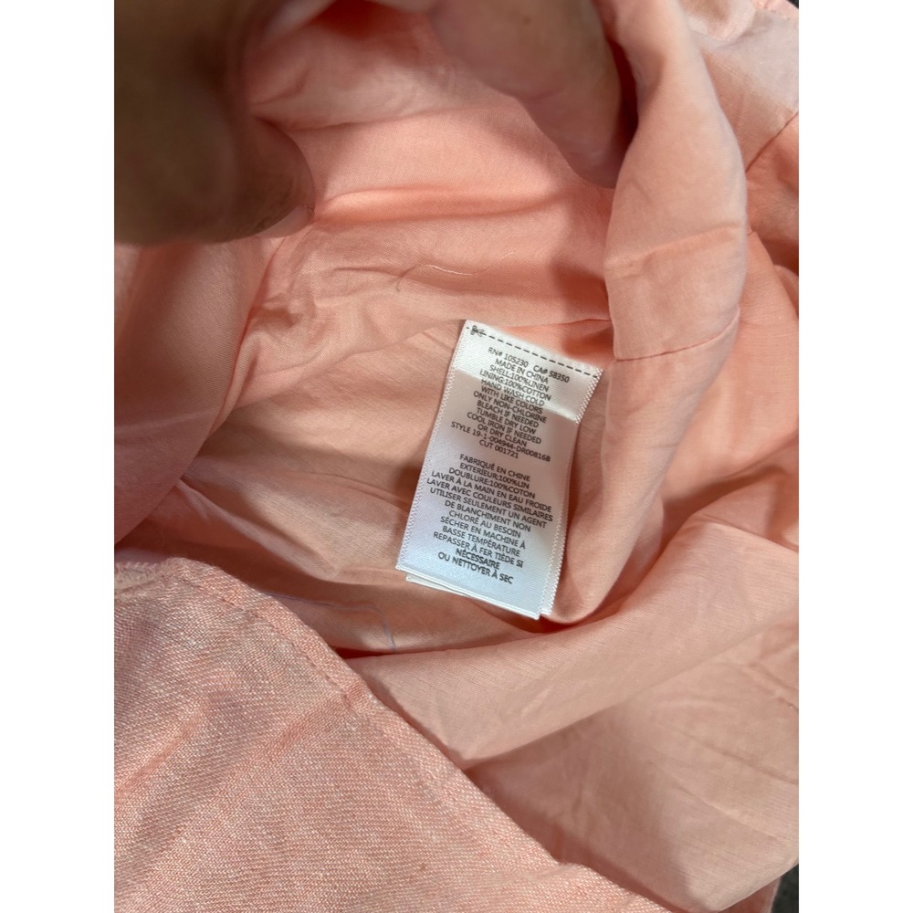 Joie Diega B Linen Dress Persimmon Pink Halter Mini Drawstring Waist NWT Small - Picture 5 of 5
